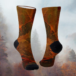 Chaussette Automne profond Terre riche automne Abstrait