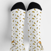 Chaussette Automne Roue Terrier (blé 1b2) Citrouille mignon (Haut)