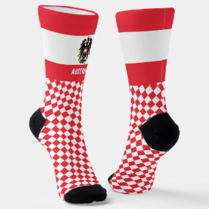 Chaussette Autriche Chaussettes, drapeau autrichien mode / sp