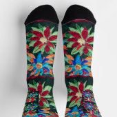 Chaussette Aveugle marche à travers les fleurs. (Haut)