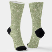 Chaussette Avocado Green Glitter (Angulaire)