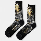 Chaussette Awesome Steampunk Cat  (Gauche)
