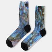 Chaussette Azure et Iridescence (Gauche)
