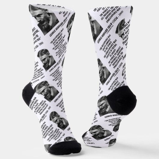 Chaussette B. Shaw Progress Depends Upon Unreasonable Man (Angulaire)