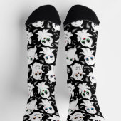 Chaussette Baby Ghosts Éffrayant mignon Halloween humeur (Haut)