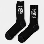 Chaussette Bachelor Party Groomswoman Proposition Chaussettes (Gauche)