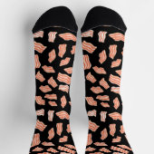Chaussette Bacon Motif Bacon Strips (Haut)