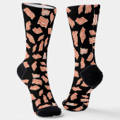 Chaussette Bacon Motif Bacon Strips (Angulaire)