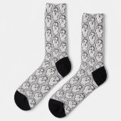Chaussette Badge TAZ™ Evil Grin (Gauche)