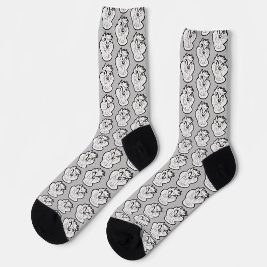 Chaussette Badge TAZ™ Evil Grin (Gauche)
