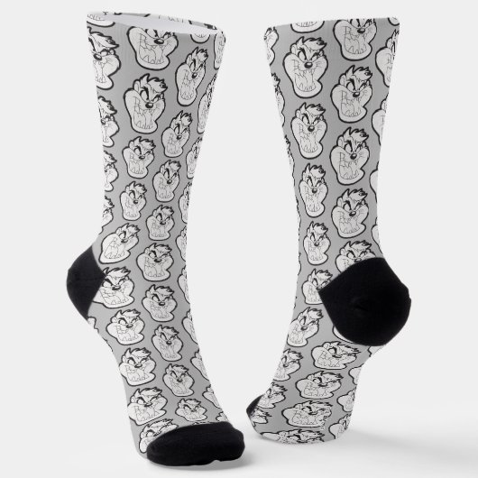 Chaussette Badge TAZ™ Evil Grin (Angulaire)