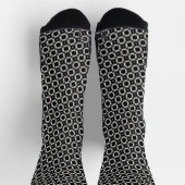 Chaussette Baguettes de blocs noir et blanc (Haut)