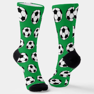 Chaussette Bal de soccer vert Motif Sport