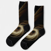 Chaussette Balayage doré à travers le noir (Gauche)