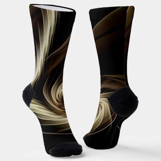 Chaussette Balayage doré à travers le noir (Angulaire)