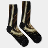 Chaussette Balayage doré à travers le noir (Droite)