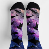 Chaussette Baleine de requin-requin ombragé sur galaxie incli (Haut)