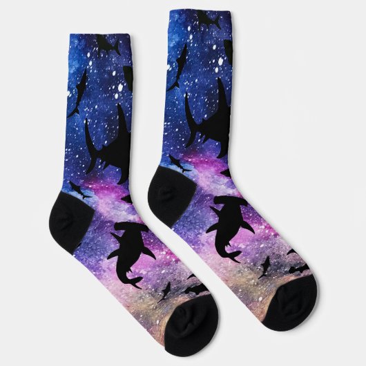 Chaussette Baleine de requin-requin ombragé sur galaxie incli (Droite)