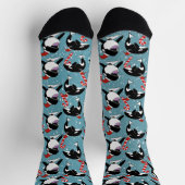 Chaussette Baleine tueuse Orca Christmas (Haut)