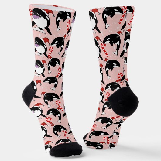 Chaussette Baleine tueuse Orca Christmas (Angulaire)