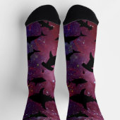 Chaussette Baleines à mâchoires de requin modernes sous la ga (Haut)