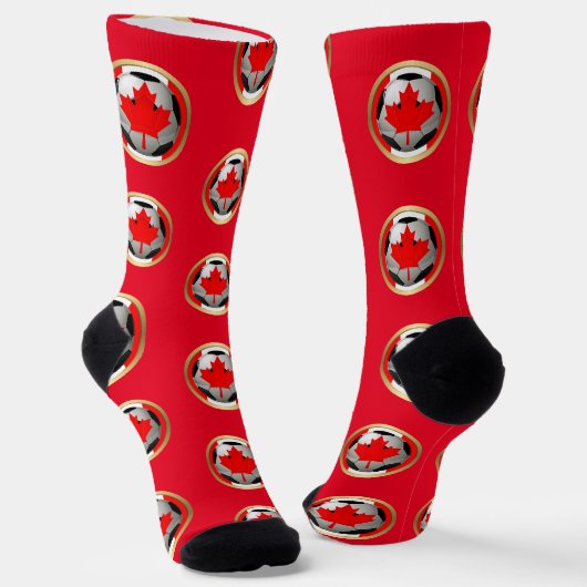 Chaussette Balle de soccer canadienne (Angulaire)