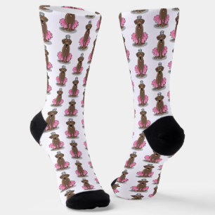 Chaussette Ballet Princess Chocolat Lab Labrador Retriever