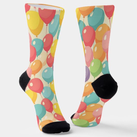 Chaussette Ballons de fête de différentes couleurs (Angulaire)