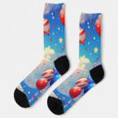 Chaussette Ballons et étoiles (Gauche)