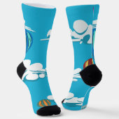 Chaussette Balloons à air chaud dans le ciel sur chaussettes (Angulaire)