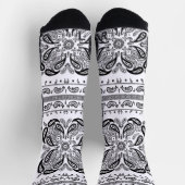 Chaussette Bandana blanc Paisley (Haut)