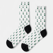 Chaussette Bande Marche Clarinet Rabbit Vert Or (Gauche)