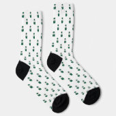 Chaussette Bande Marche Clarinet Rabbit Vert Or (Droite)