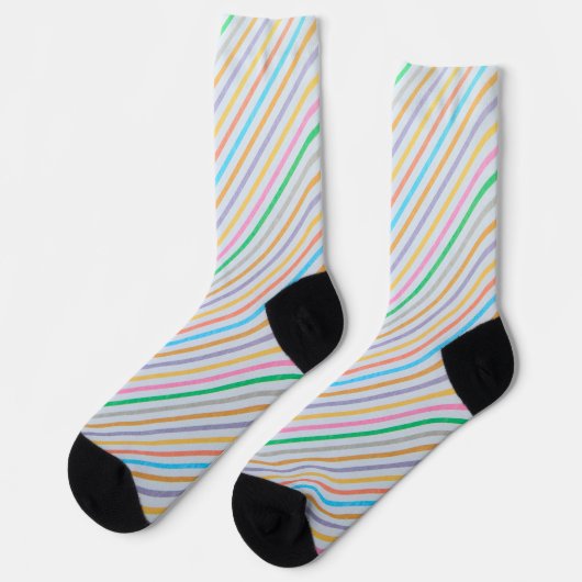 Chaussette Bande multicolore (Gauche)
