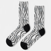 Chaussette Bande Zèbre Élégante (Gauche)
