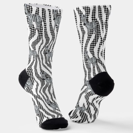 Chaussette Bande Zèbre Élégante (Angulaire)