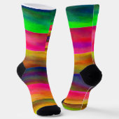 Chaussette bandes colorées (Angulaire)