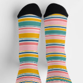 Chaussette Bandes de couleurs à thème de plage (Haut)