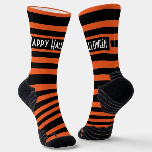 Chaussette Bandes d'Halloween (Angulaire)