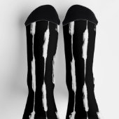 Chaussette Bandes encrées blanches (Haut)