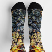 Chaussette Bandes Et Citrouille (Haut)