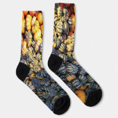 Chaussette Bandes Et Citrouille (Droite)