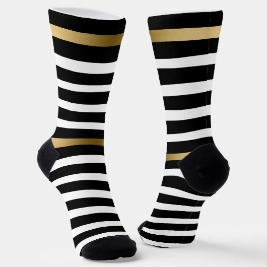 Chaussette Bandes Gold et Black (Angulaire)