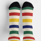 Chaussette Bandes horizontales colorées (Haut)
