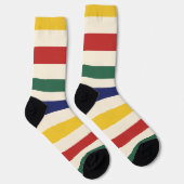 Chaussette Bandes horizontales colorées (Droite)