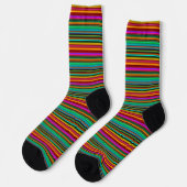 Chaussette Bandes multicolores (Gauche)