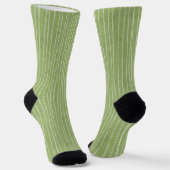 Chaussette Bandes pâles vert olive (Angulaire)