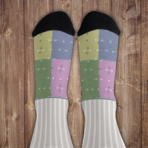 Chaussette Bandes sauvages secrètes avec quatre champs de pom