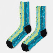 Chaussette Bandes verticales des notes de musique (Gauche)