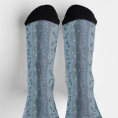 Chaussette Bandes verticales des notes de musique (Haut)
